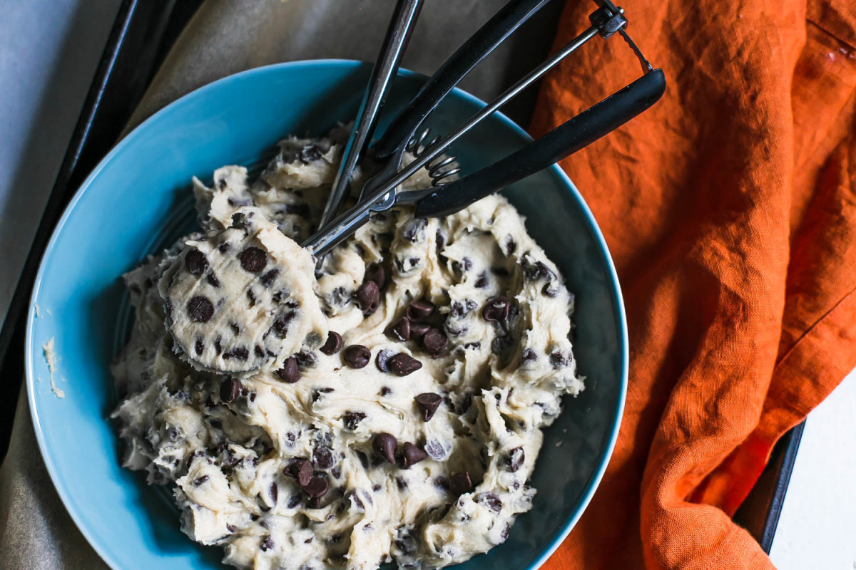 Safe to Eat Raw Chocolate Chip Cookie dough